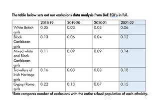 Exclusions Data